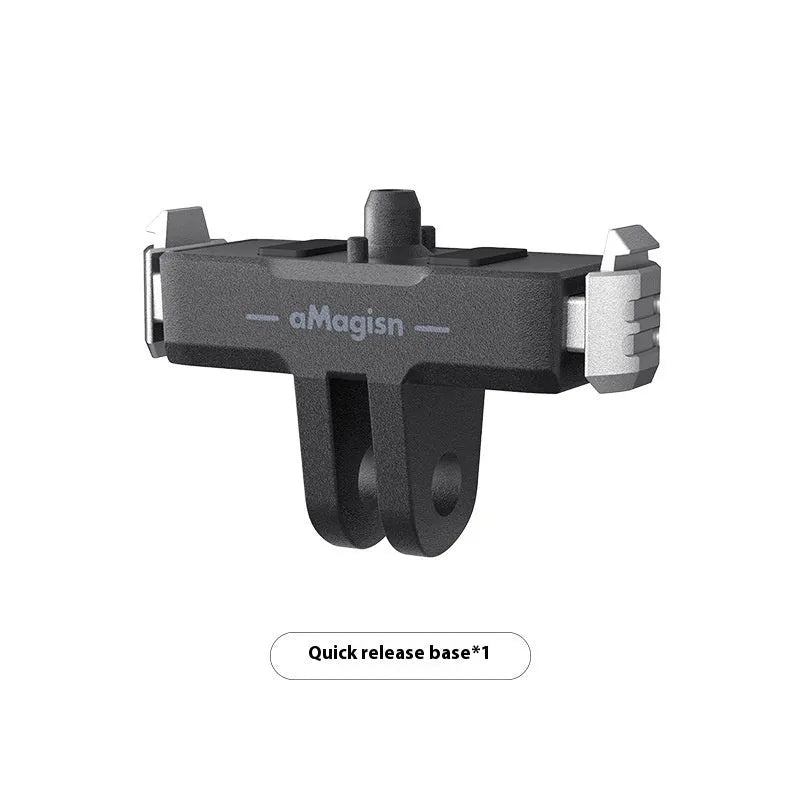 Magnetic quick release base adapter for GoPro Hero13 Black in ABS plastic and stainless steel