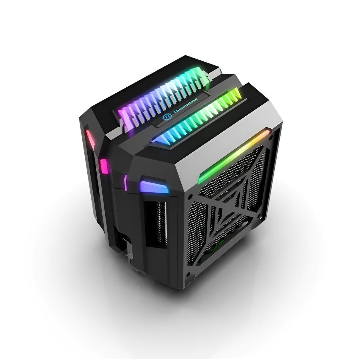 T400 computer tower CPU cooler with ARGB lighting, four copper heat pipes, and hydraulic bearing fan for desktop computers