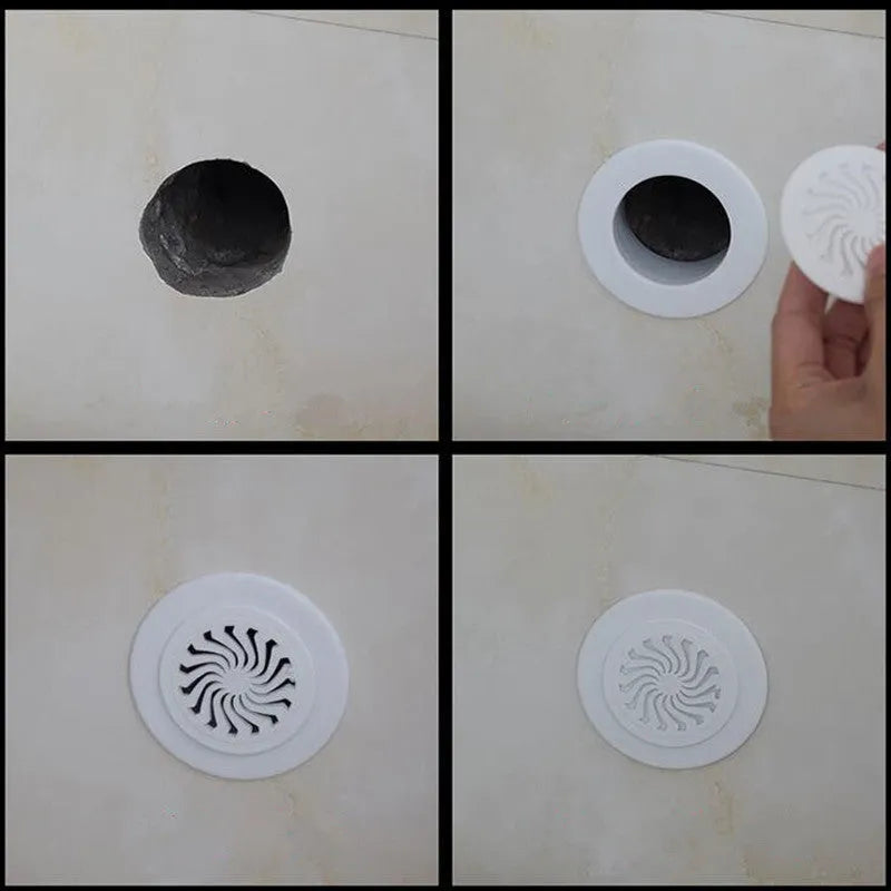 Plastic air conditioner hole sealing kit components including splits, plug caps, and tuyere panels