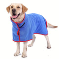 Nylon pet bath robe towel for dogs and cats in multiple sizes and colours