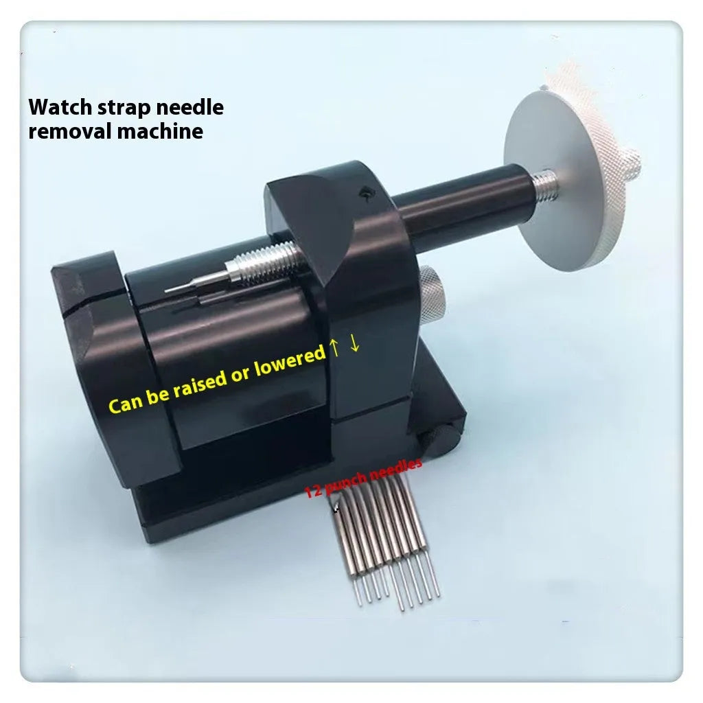 Alloy steel watch strap removal machine toolset with 12 pieces for professional repair work
