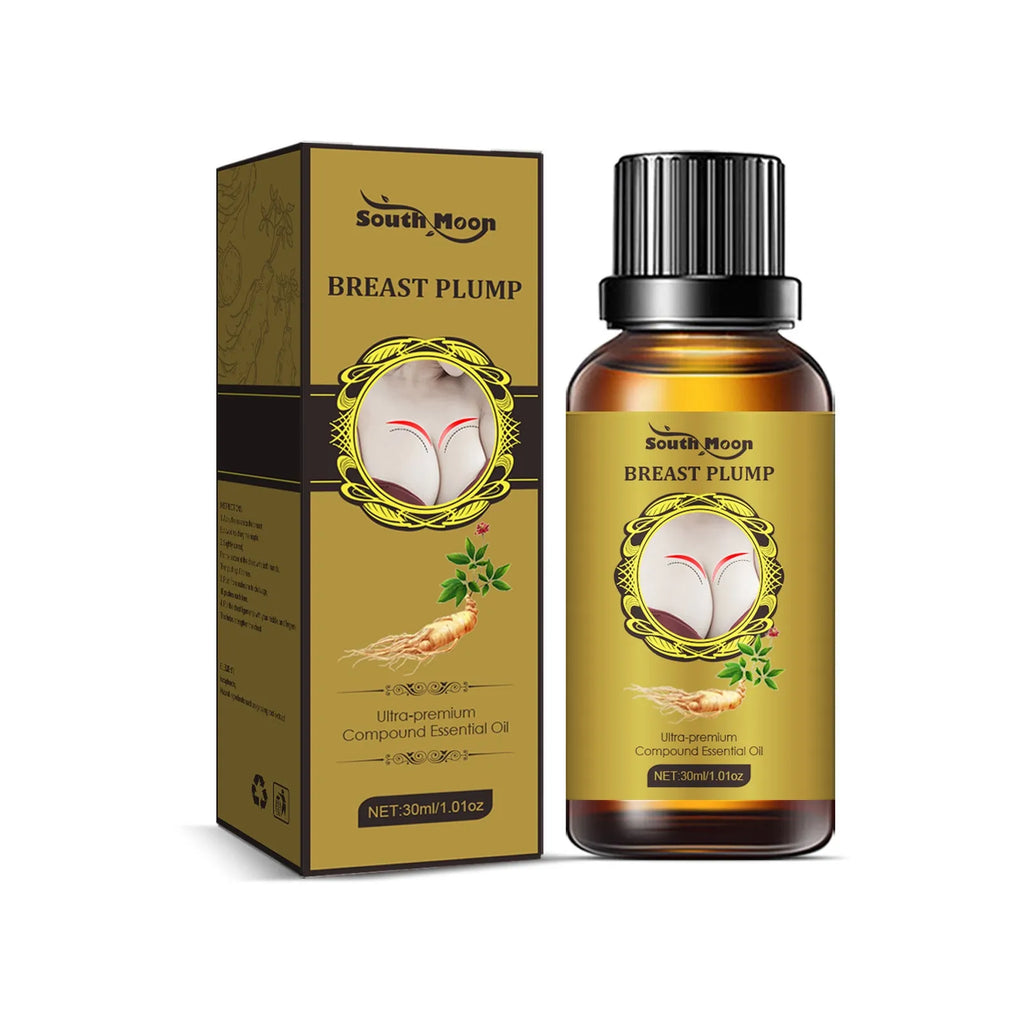 Breast massage oil 30ml bottle with 10ml option for personal care massage use
