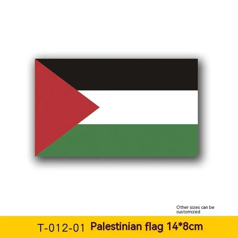Palestinian flag decal sticker in three colour variations for car windows and personal items