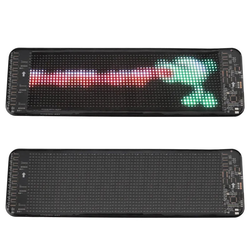 Bluetooth-controlled full-colour LED display screen for car rear windshields measuring 49.2 x 110 cm
