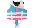 Children's professional life jacket snorkeling vest with belt in blue-yellow colour for swim training