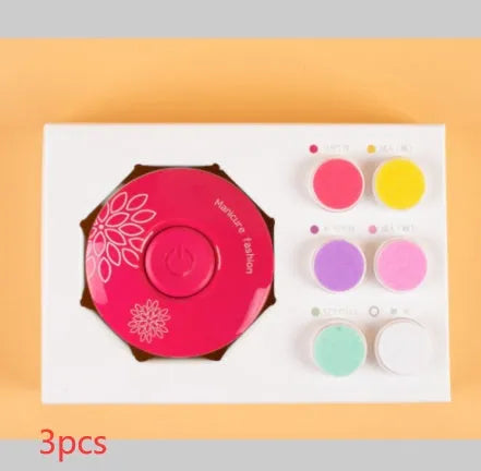Baby electric nail polisher set with gentle grinding heads for newborn nail care