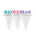 Three reusable pink blue purple washing machine hair filter mesh bags for pet lint removal