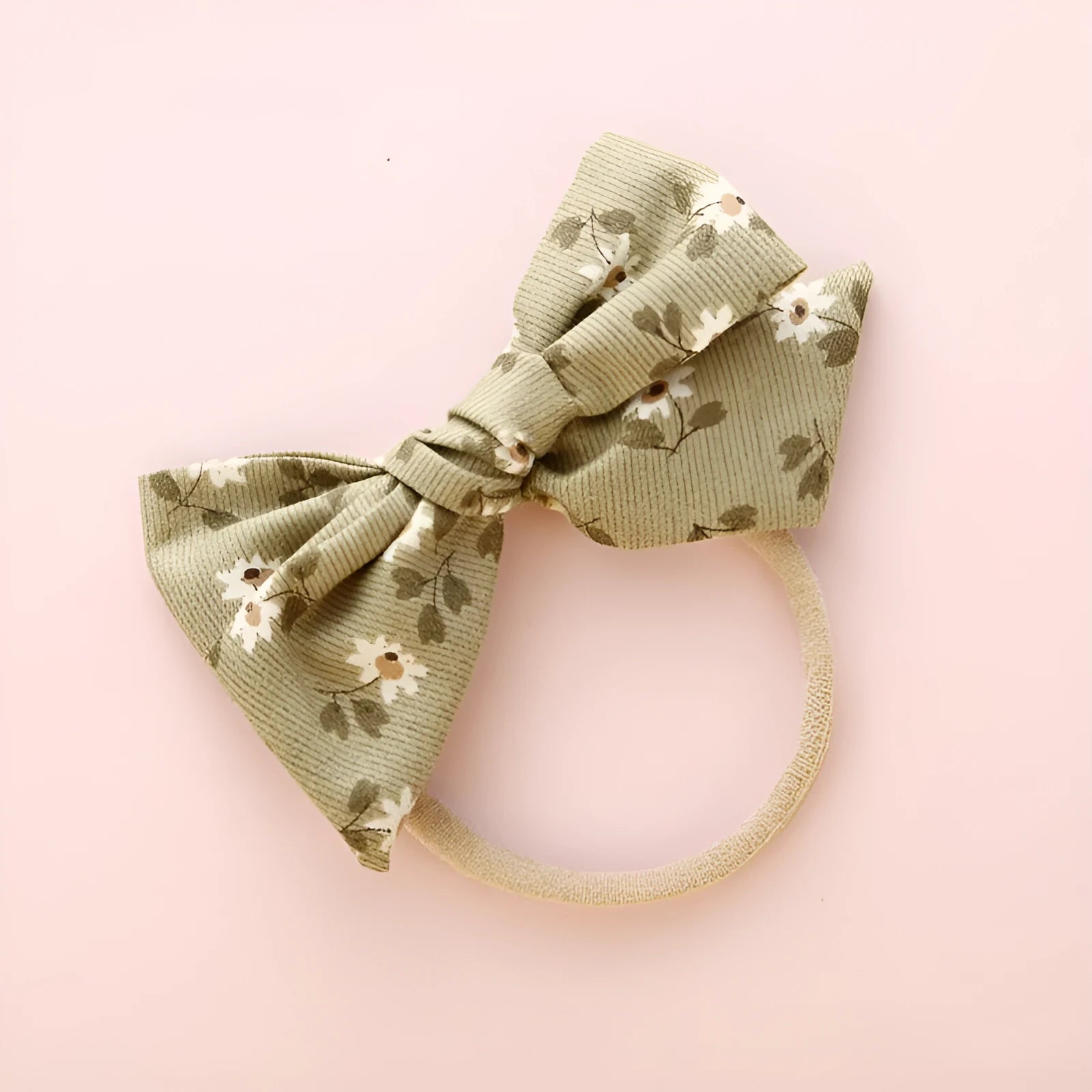 Children's knotted bow hair ring in cloth with Princess series styling