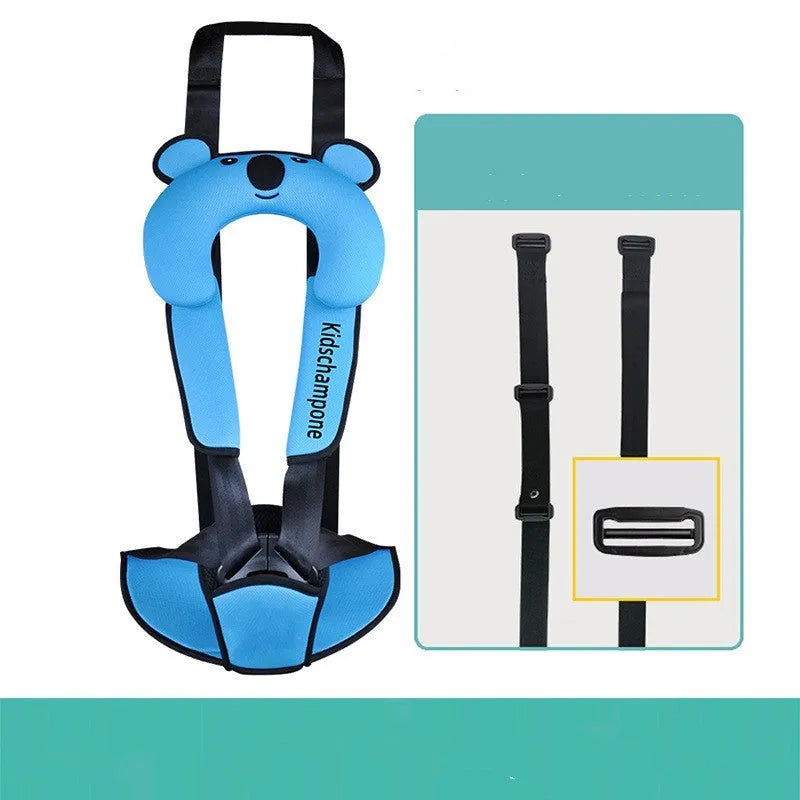 Portable child car seat belt retainer safety seat for 12-36kg children