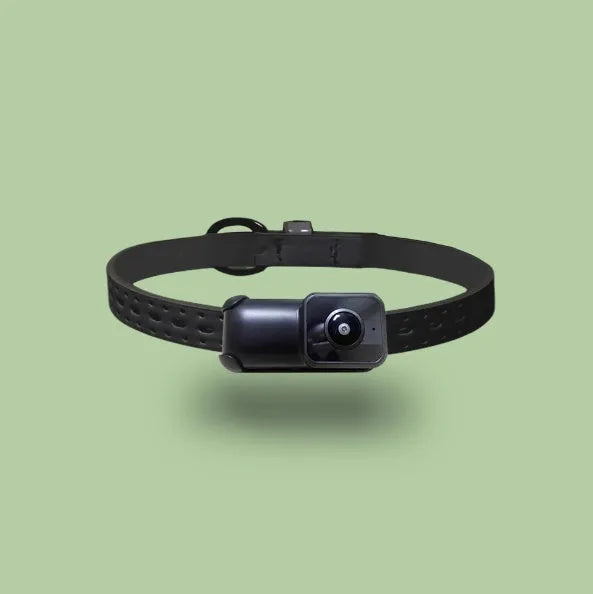 Black wifi camera neckband recorder showing device on a strap with TYPE-C port and lens visible.