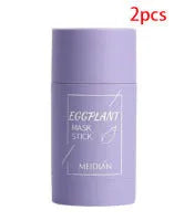 Green tea and eggplant solid cleansing mask sticks in stick format for oily skin care