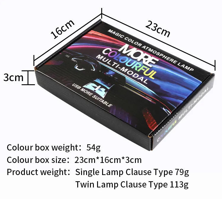 110cm aluminium alloy car interior RGB ambience light strip with remote control