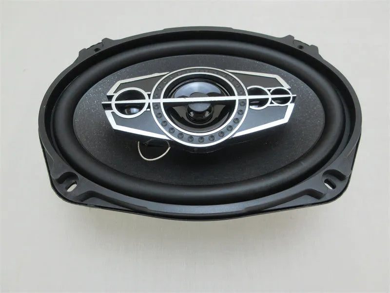 TS-A6995S 6x9 coaxial car audio speaker with rubber surround and iron basket frame