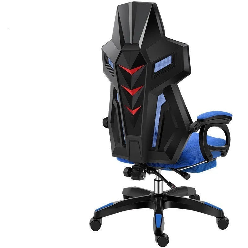 Ergonomic mesh office swivel chair with reclinable backrest, PP frame, and latex sponge cushion