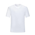 Men's slim fit cotton T-shirt with round neck and short sleeves in black or white colours