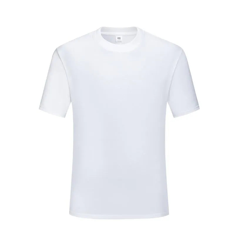 Men's slim fit cotton T-shirt with round neck and short sleeves in black or white colours
