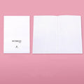 Basic fixed page refill diary notebook with 80 sheets of 100g Dowling paper, shown in blank, lined, and checkered styles.