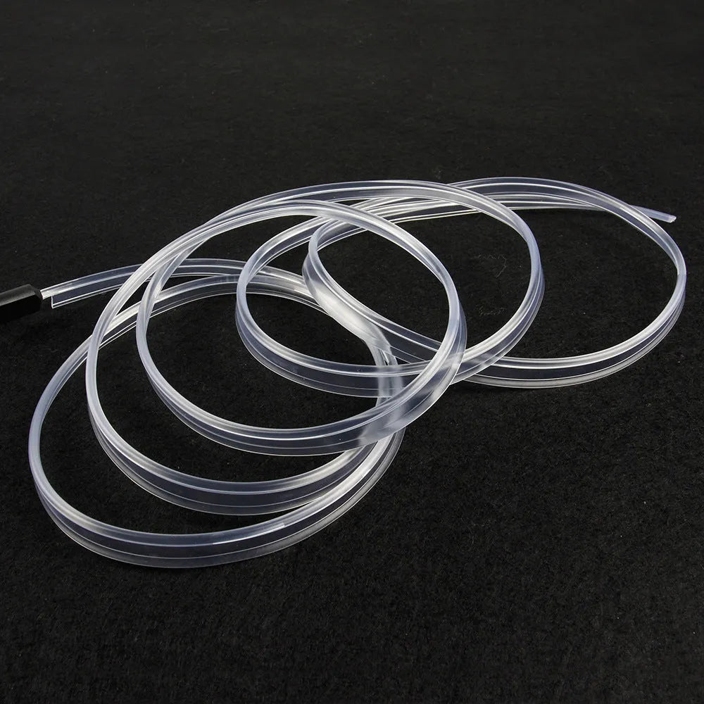Colourful EL luminous car ambience light strips with USB connector in various length options