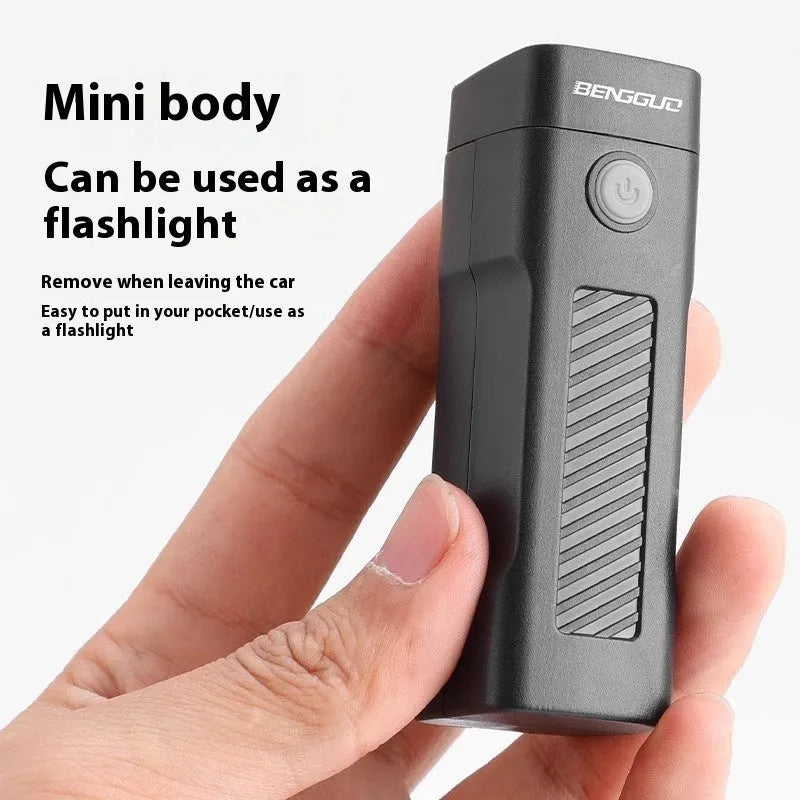 USB rechargeable bicycle headlight with 100 lumen LED and quick-release bracket