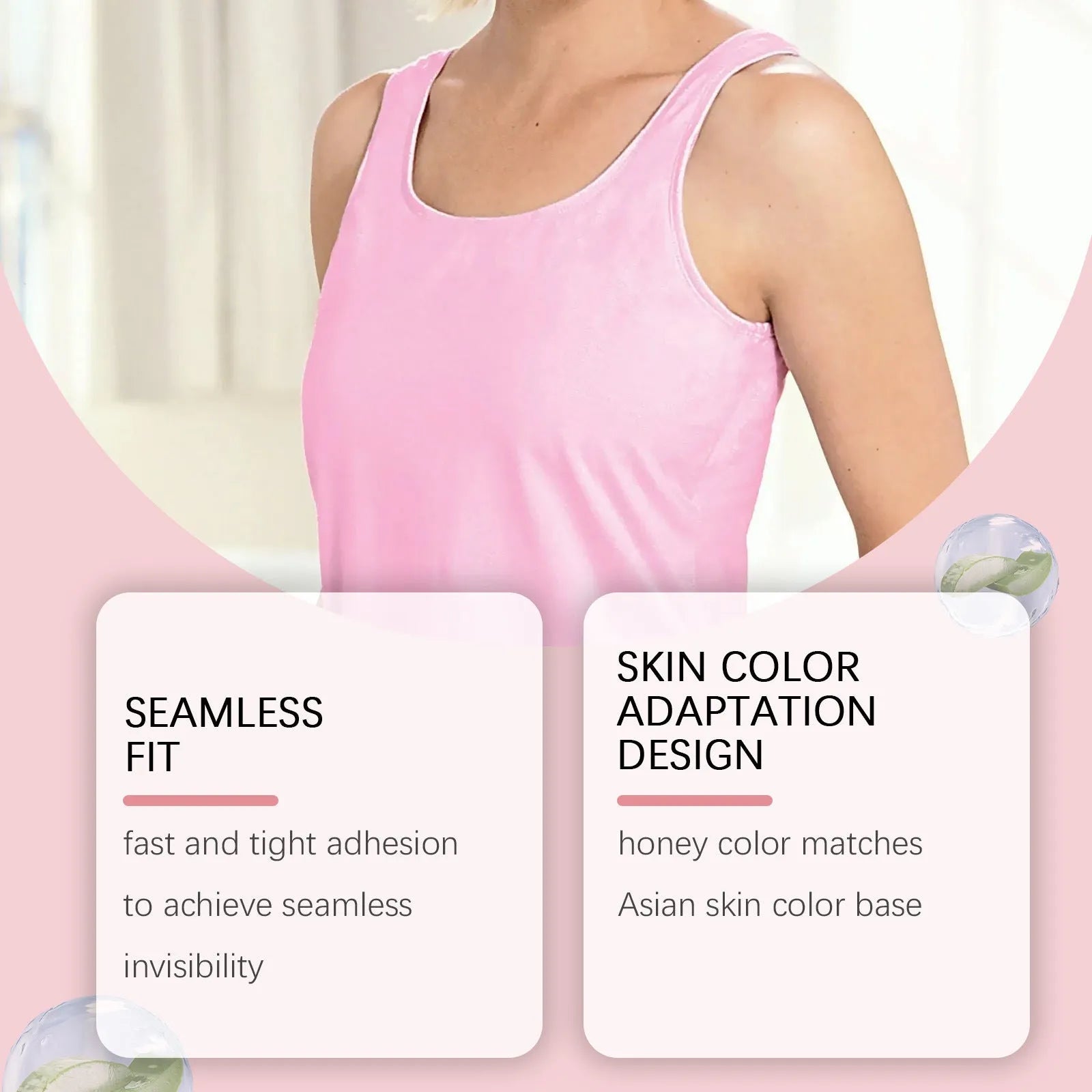 Transparent chest patches for breastfeeding mothers with adhesive backing