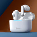 Pearl White and Obsidian Black active noise cancelling wireless earbuds with charging case.