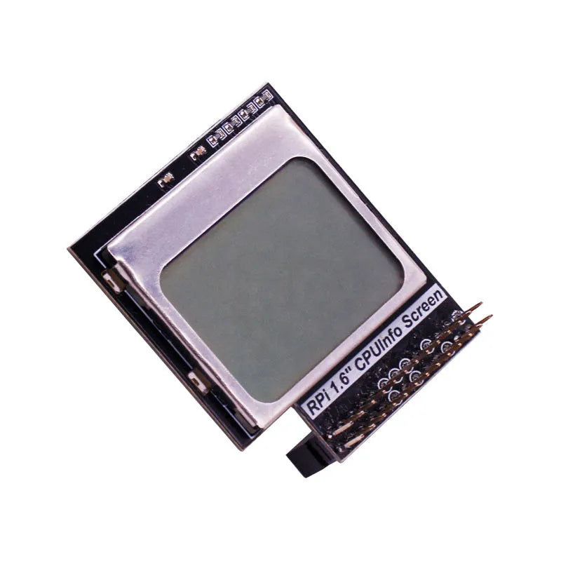 1.6-inch LCD screen module for Raspberry Pi with GPIO connector and backlight switch.
