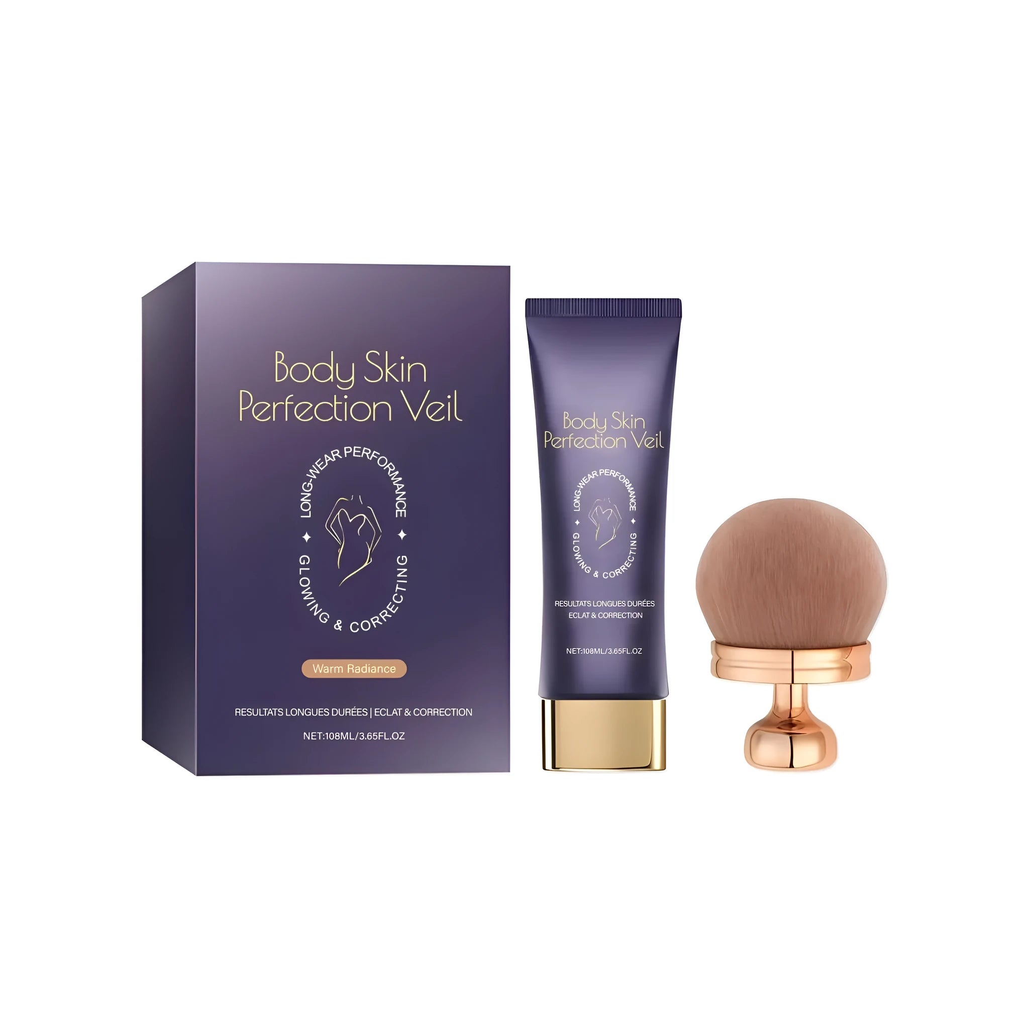 Body Concealer Repair Cream 108ml with makeup brush in Warm Radiance shade