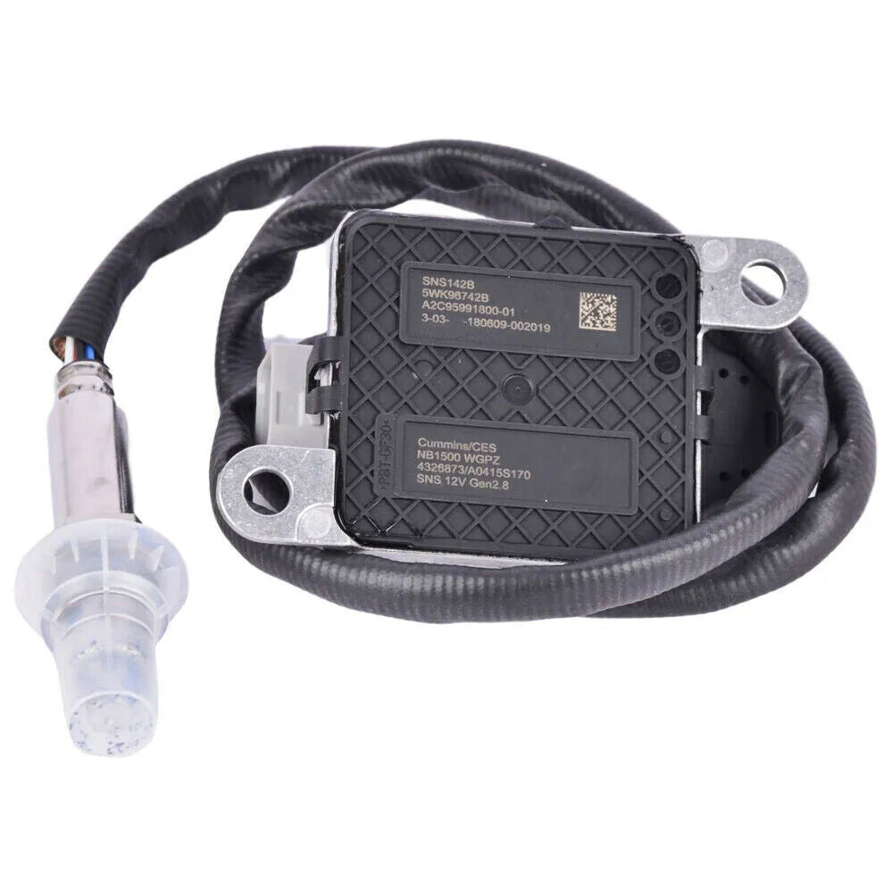 NOx nitrogen-oxygen sensor with grey front and black back, metal and plastic construction, part number 68210084AA.