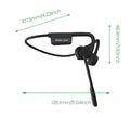 AS24 Black wireless open ear bone conduction headset with ear hook design and ENC noise reduction
