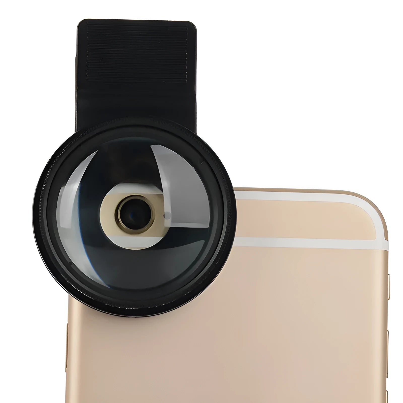 Smartphone macro lens with 12.5x magnification and universal clip mount for close-up photography