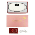 Aunt Artifact Warm Uterine Cold Belt in beige colour, electric heated abdomen wrap with deer velvet fabric