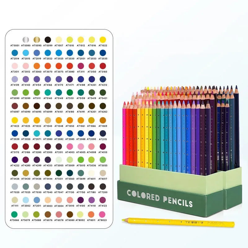 Boxed set of 72 basswood coloured pencils with soft cores for art and drawing.