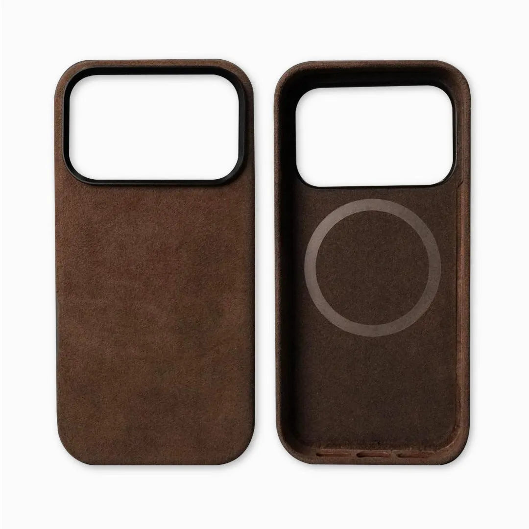 Alcantara shockproof magnetic phone case for iPhone 17 Pro Max Air in multiple colour options