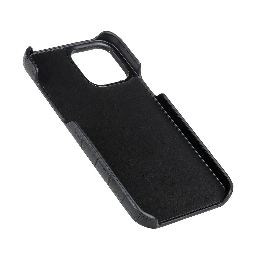 Leather Grain Oil Edge Leather Phone Case for iPhone 14 13 12 11 Series XS Max XR, PC+PU Protective Cover in Black Green Blue Yellow