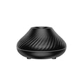 Beige USB aroma diffuser with LED flame effect and water mist output