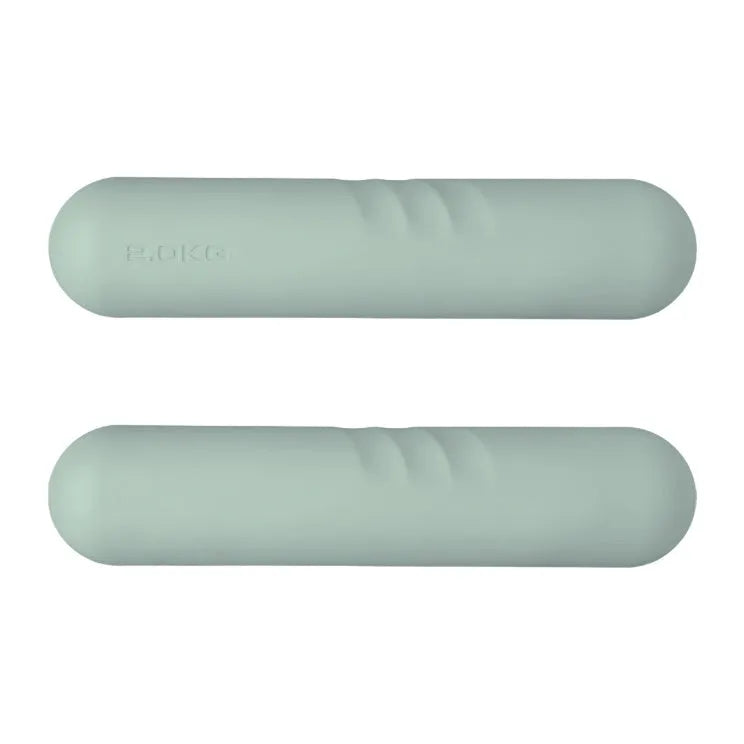 Silicone grip hand-drawn dumbbell stick in various colours and weights for fitness training.