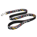 Black Christmas plaid stripe pet traction rope measuring 120cm length
