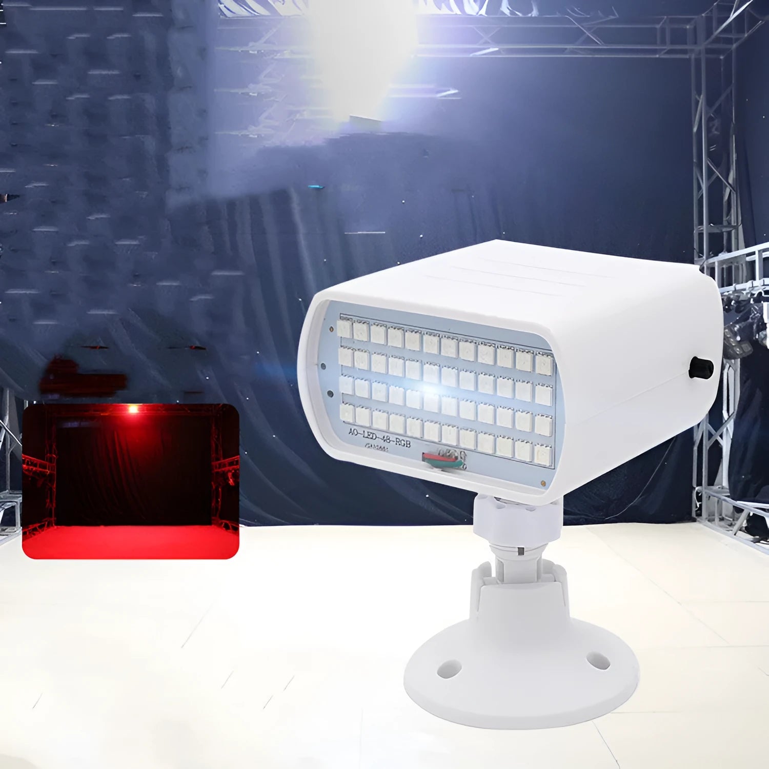 48 LED stage strobe light with compact design for venue lighting