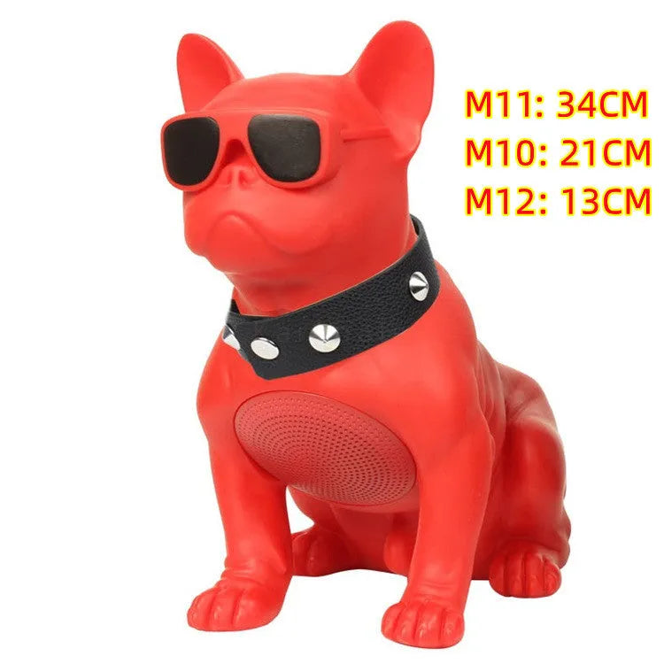 Mini Bluetooth speaker in black, red, or white, 5W output, 1500 mAh battery, sizes M10 21cm, M11 34cm, M12 13cm