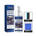 Fast car interior cleaner kit showing 120ml PET bottle, sponge, and microfibre cloth