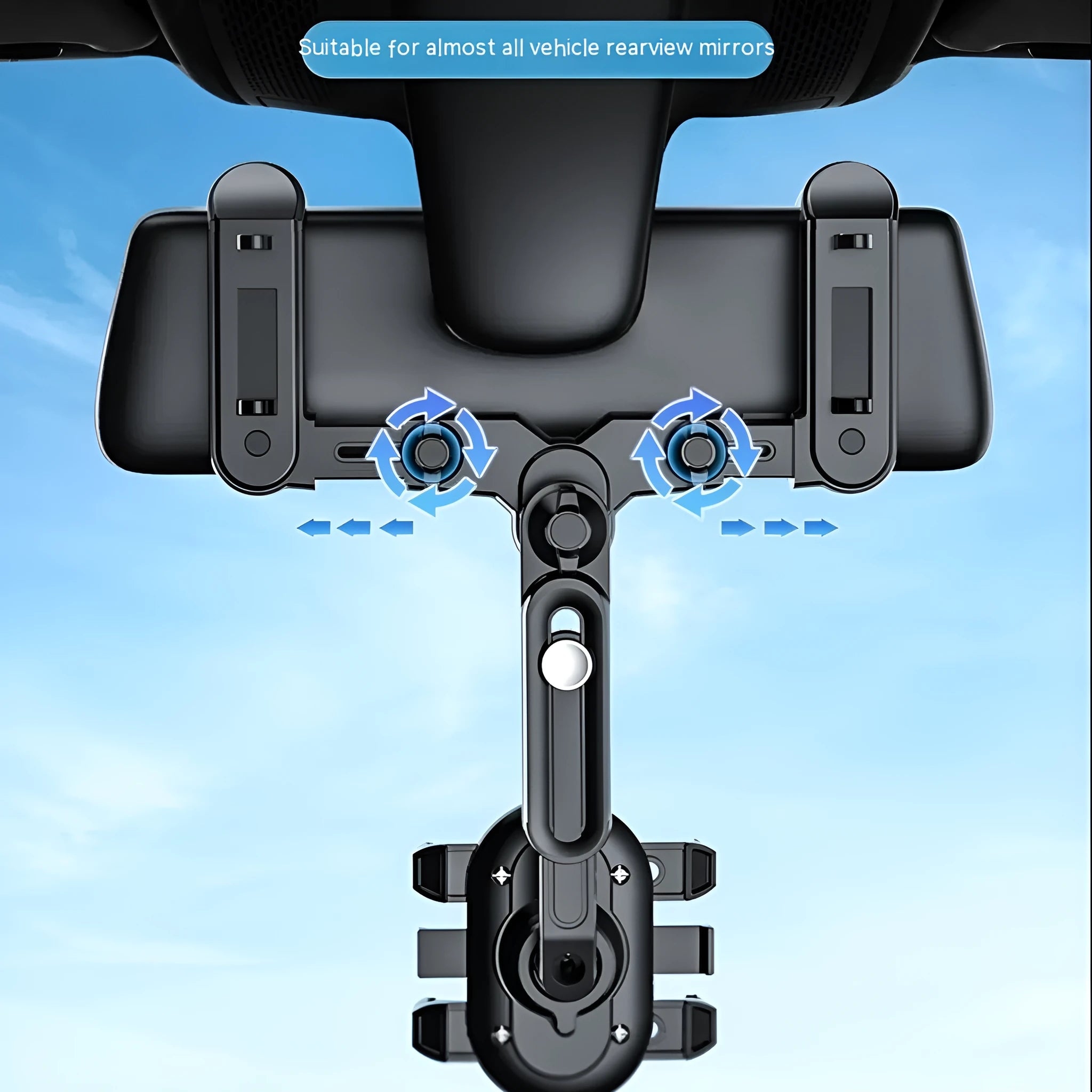 ABS automobile rear view mirror bracket for 7th generation upgraded folding rod rearview mirrors