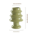 Hand-painted glazed ceramic gingerbread man vase with modern simplicity Christmas decor