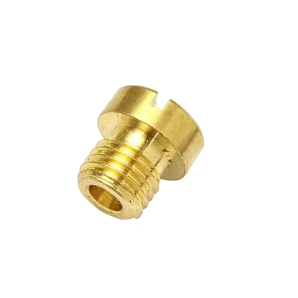 M6 thread carburetor main jet for Derotto PHBN and PHVA carburettors on a white background.