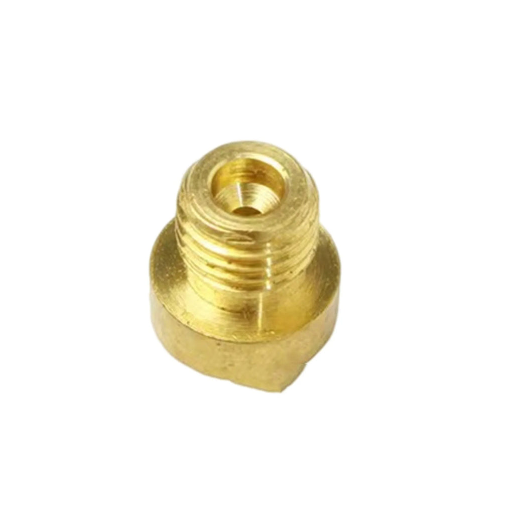 M6 thread carburetor main jet for Derotto PHBN and PHVA carburettors on a white background.