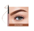 Eye brow make-up pencil in colour box with refillable sharpener and six shade options