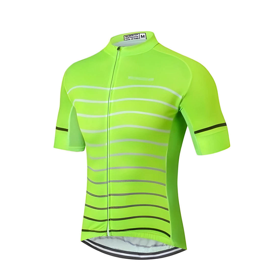 Cycling Jersey Glow with ultralight high-wick fabric and reinforced pockets in classic fit