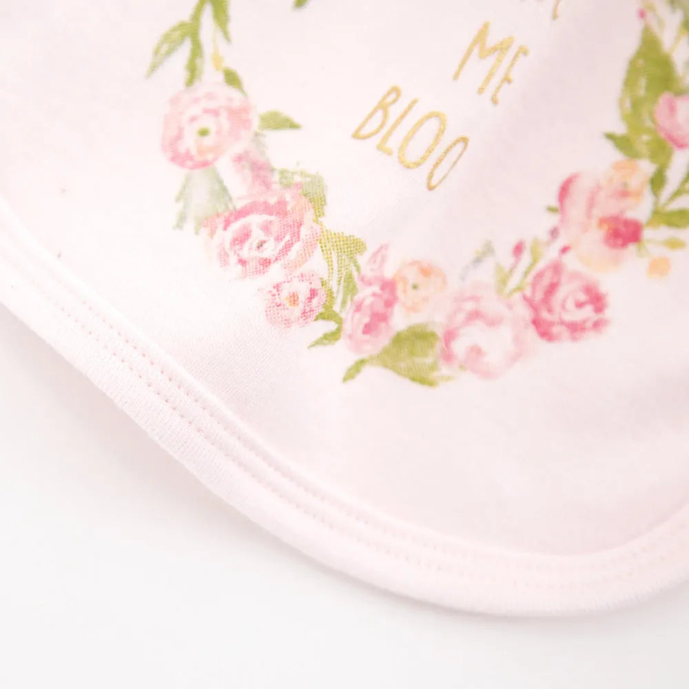 Baby bib with three drool towels in cotton for babies 0-1 years