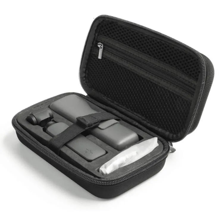 Black EVA PTZ camera storage bag for Osmo, medium size, with zip closure