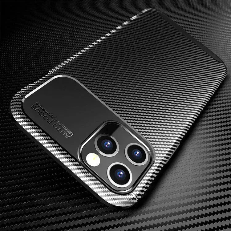 A simple black silicone protective case fitted on an iPhone, showing precise cutouts for the camera and ports.