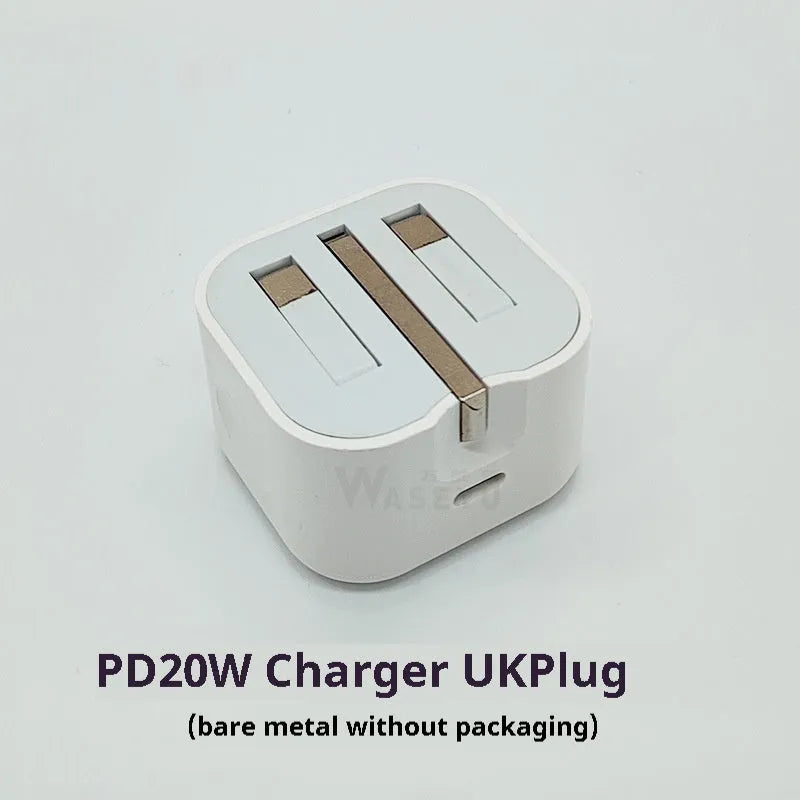 20W British Standard PD charger with TYPE-C interface for mobile phone and tablet, optional 1m or 2m cable